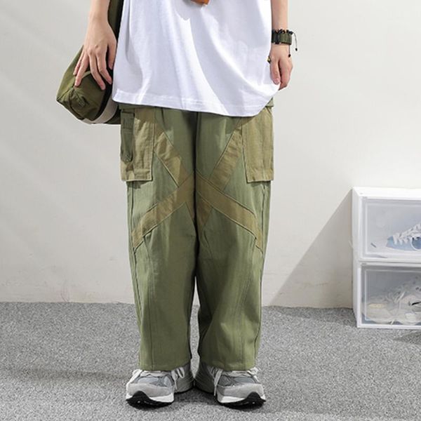 men's pants contrast paneled multi-pocket cargo mens safari style baggy wide leg casual color block patchwork loose trousers men, Black
men's pants contrast paneled multi-pocket cargo mens safari style baggy wide leg casual color block patchwork loose trousers men, Black