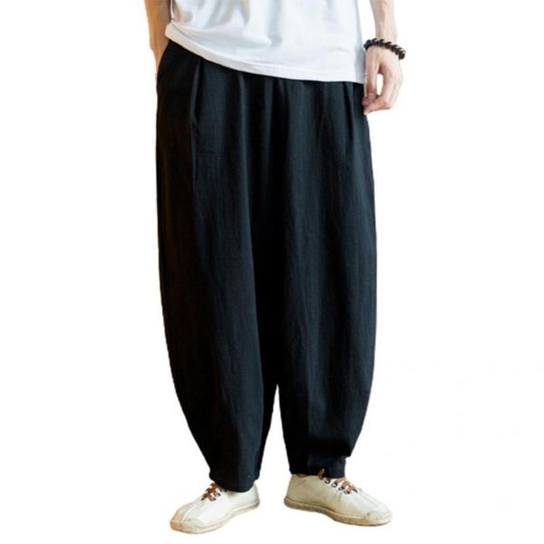 men's pants men harem sweatpants for sports elastic waist full-length pant japanese male trousers streetwear, Black
men's pants men harem sweatpants for sports elastic waist full-length pant japanese male trousers streetwear, Black