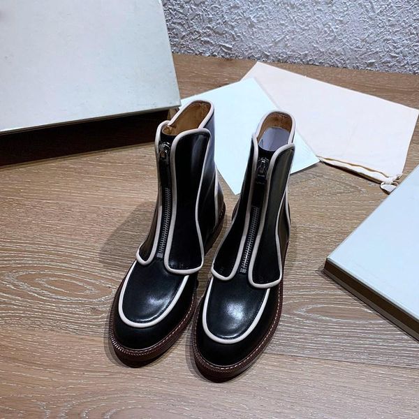 boots designer boot fashion flat bottom mami women party ankle booties shoes with rivets and zipper white, Black
boots designer boot fashion flat bottom mami women party ankle booties shoes with rivets and zipper white, Black