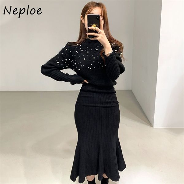 korean french heavy work knit 2 pcs women set o neck beading sweater + high waist hip mermaid skirt skinny suit black 210422, White
korean french heavy work knit 2 pcs women set o neck beading sweater + high waist hip mermaid skirt skinny suit black 210422, White