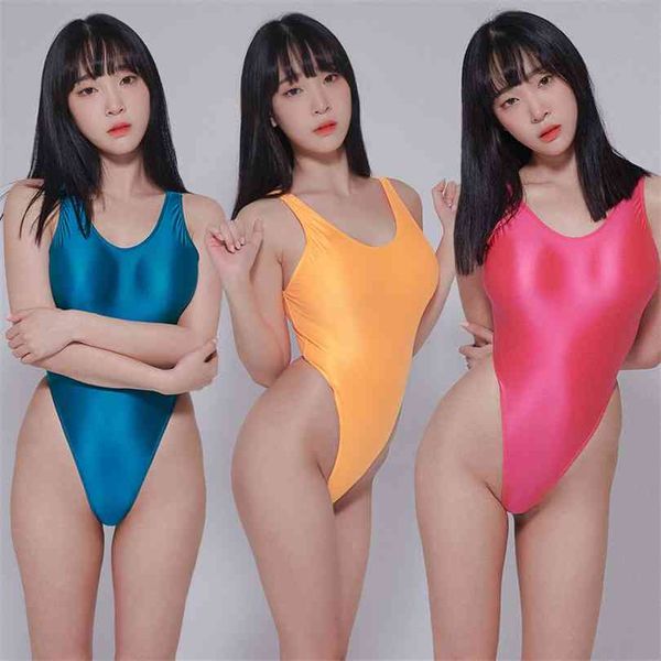 leohex 80's retro glossy leotards high-cut gym suit thong bodysuit women glitter shiny swimsuit bathing 210728, White;black
leohex 80's retro glossy leotards high-cut gym suit thong bodysuit women glitter shiny swimsuit bathing 210728, White;black