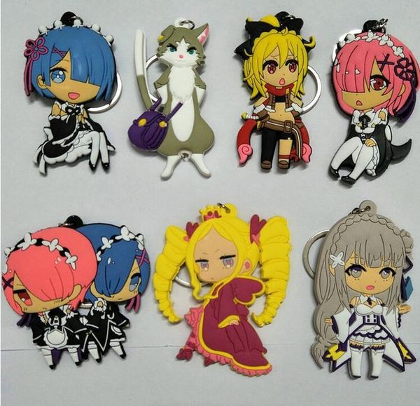 keychains re:life in a different world pvc parts & accessories pendant ornament decoration bag chain ring key chains, Silver
keychains re:life in a different world pvc parts & accessories pendant ornament decoration bag chain ring key chains, Silver