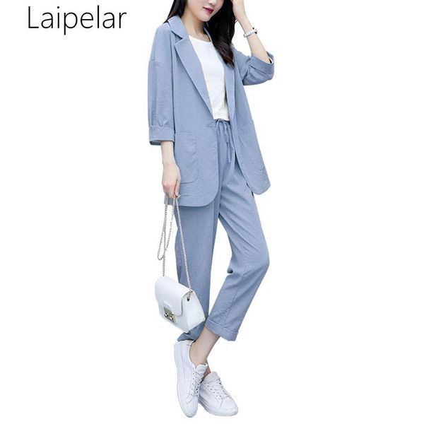 two piece dress 2021 korean linen suits sets women plus size 3/4 sleeve and pants casual office elegant yellow blue, White
two piece dress 2021 korean linen suits sets women plus size 3/4 sleeve and pants casual office elegant yellow blue, White