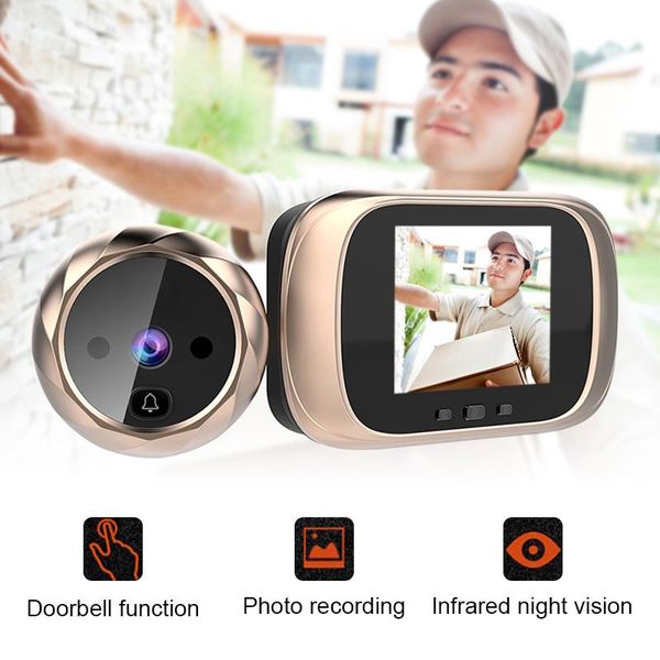 electronic door bell viewer 2.8 inch screen ir night vision peephole camera sp99 doorbells
electronic door bell viewer 2.8 inch screen ir night vision peephole camera sp99 doorbells
