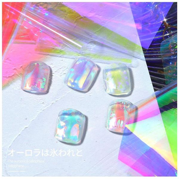 nail art decorations aurora glass foil film diy cellophane paper ice cube gradient korean trend decoration 1bottle, Silver;gold
nail art decorations aurora glass foil film diy cellophane paper ice cube gradient korean trend decoration 1bottle, Silver;gold