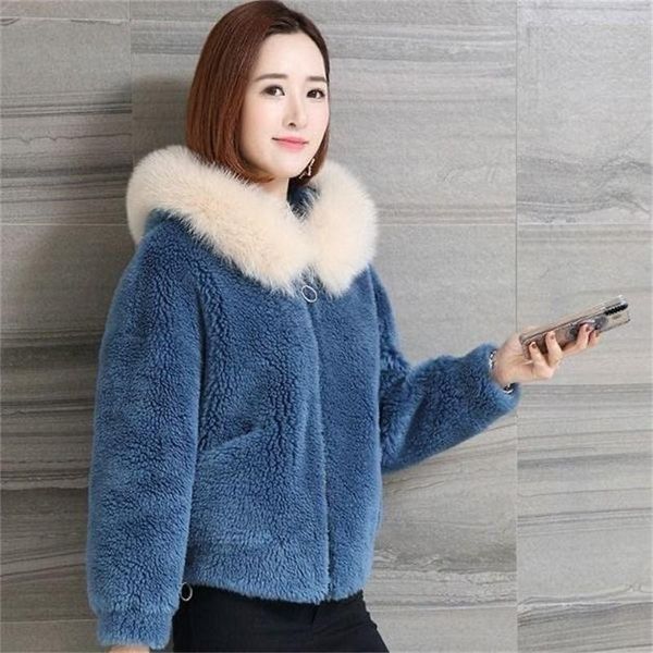 women's fur & faux imitation sheep shearing coat autumn winter women short artifical fleece teddy bear lamb jacket kawaii fashion hoode, Black
women's fur & faux imitation sheep shearing coat autumn winter women short artifical fleece teddy bear lamb jacket kawaii fashion hoode, Black