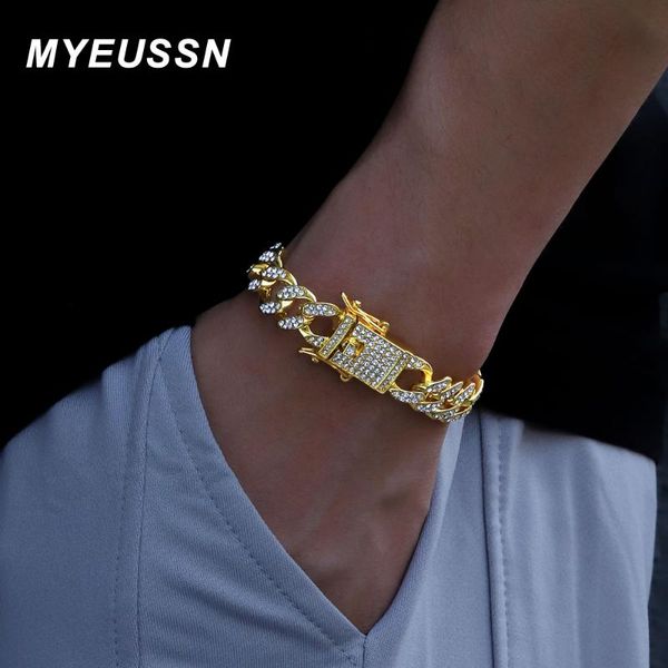link, chain hip hop gold color miami cuban bracelet men iced out rhinestones 13mm link women gift, Black
link, chain hip hop gold color miami cuban bracelet men iced out rhinestones 13mm link women gift, Black