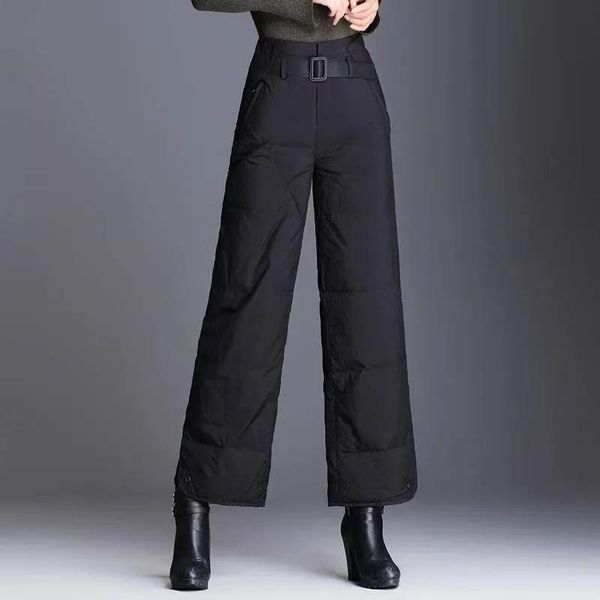 women's pants & capris winter warm belt baggy down women elegant fashion chic high waist wide leg casual black ankle length cotton bott, Black;white
women's pants & capris winter warm belt baggy down women elegant fashion chic high waist wide leg casual black ankle length cotton bott, Black;white