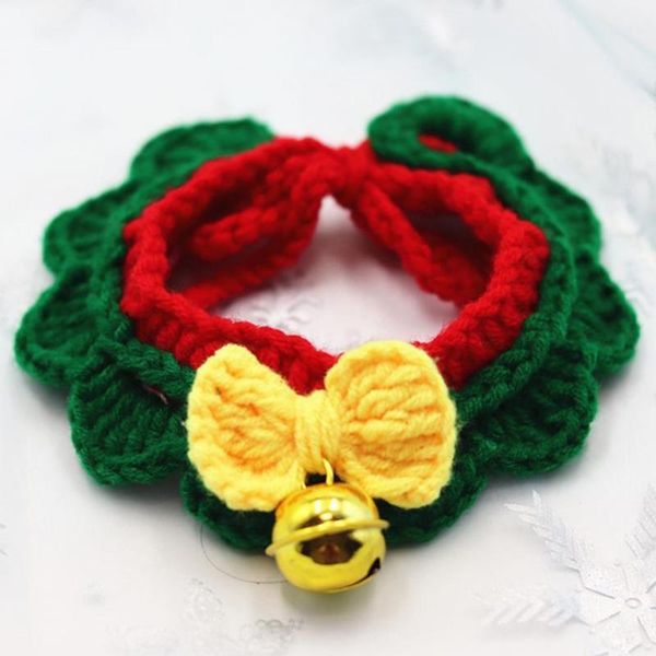 hand knitted woolen christmas patterns cat dog collar neck ornaments pet scarf collars & leashes
hand knitted woolen christmas patterns cat dog collar neck ornaments pet scarf collars & leashes