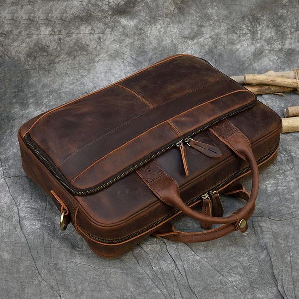 briefcases retro lapbriefcase bag genuine leather handbags casual 15.6 pad daily working tote s men male for documents1 y245
briefcases retro lapbriefcase bag genuine leather handbags casual 15.6 pad daily working tote s men male for documents1 y245