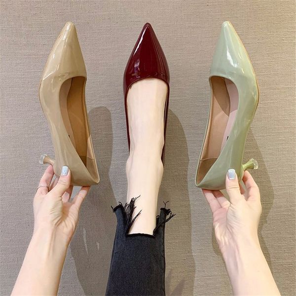 womens shoes autumn all-match temperament pointed shallow mouth stiletto single shoes high heels1, Black
womens shoes autumn all-match temperament pointed shallow mouth stiletto single shoes high heels1, Black
