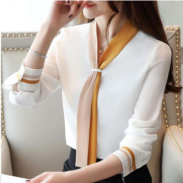 women's blouses & shirts solid loose women and blouse vintage long sleeve chiffon blusas mujer de moda 2021 elegant spring autumn clot, White
women's blouses & shirts solid loose women and blouse vintage long sleeve chiffon blusas mujer de moda 2021 elegant spring autumn clot, White
