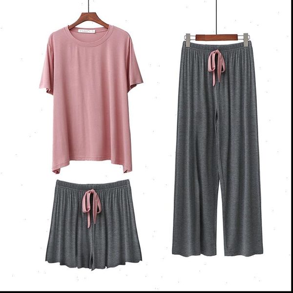 pajamas sets leisure women sleepwear loose home wear modal suit summer shorts autumn pants homewear pyjamas, Black;red
pajamas sets leisure women sleepwear loose home wear modal suit summer shorts autumn pants homewear pyjamas, Black;red
