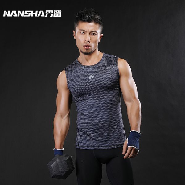 men' tank brand breathable quick dry men ' sporting vest clothing compression workout tight -fitting clothes sportwear 2lyy, White;black
men' tank brand breathable quick dry men ' sporting vest clothing compression workout tight -fitting clothes sportwear 2lyy, White;black