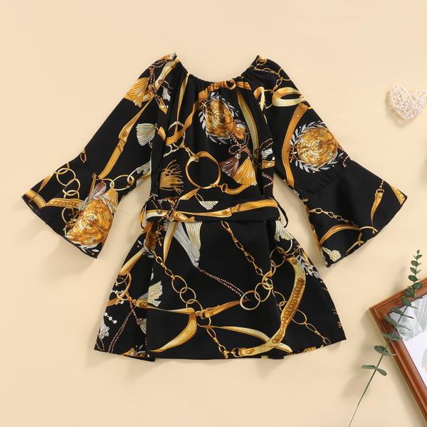 girl's dresses baby girl print floral dress summer long sleeve round neck high waist one word collar loose party black midi, Red;yellow
girl's dresses baby girl print floral dress summer long sleeve round neck high waist one word collar loose party black midi, Red;yellow