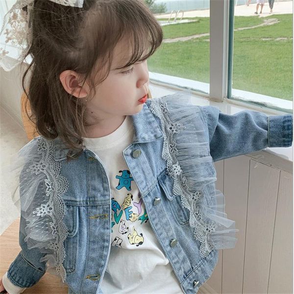 spring children's clothing korean denim jacket girl baby and autumn jackets, Blue;gray
spring children's clothing korean denim jacket girl baby and autumn jackets, Blue;gray
