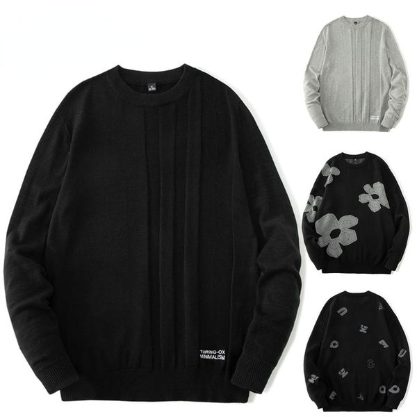 men's sweaters 2022 men winter casual thick warm harajuku sweater oversized pullover autumn fashion outdoor clothing o-neck jumpers, White;black
men's sweaters 2022 men winter casual thick warm harajuku sweater oversized pullover autumn fashion outdoor clothing o-neck jumpers, White;black