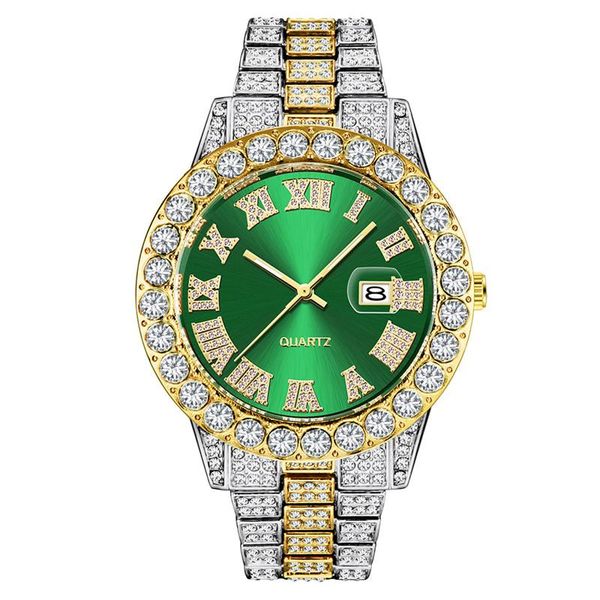 wristwatches relogio masculino unique men hip hop full diamond simple date gifts golden quartz watches montres de marque luxe, Slivery;brown
wristwatches relogio masculino unique men hip hop full diamond simple date gifts golden quartz watches montres de marque luxe, Slivery;brown