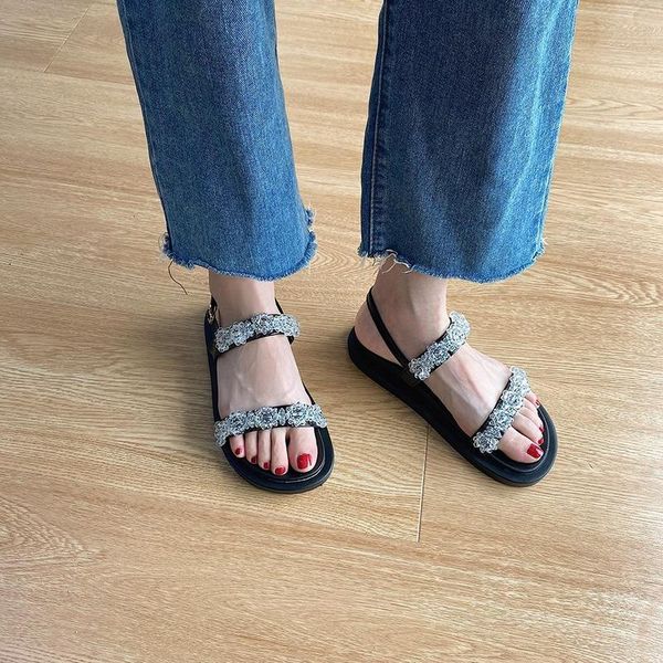 sandals flat rhinestone 2021 summer black set foot casual beach shoes fashionable colors easy to wear all-match
sandals flat rhinestone 2021 summer black set foot casual beach shoes fashionable colors easy to wear all-match
