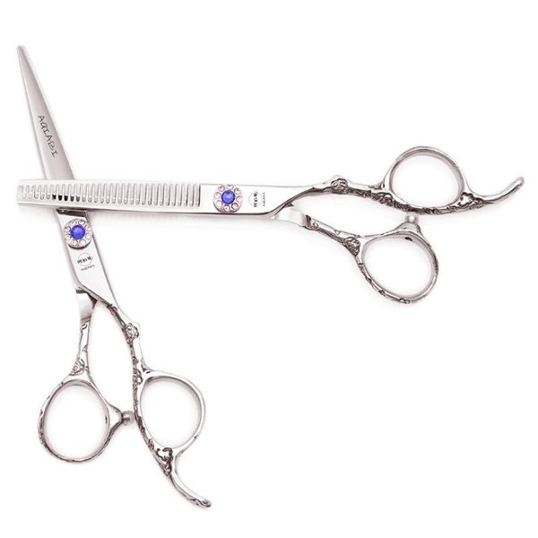 hair scissors barber 5.5" 6.0" jp 440c aqiabi haircut thinning shears salon sculpture handle beauty cutting a9002
hair scissors barber 5.5" 6.0" jp 440c aqiabi haircut thinning shears salon sculpture handle beauty cutting a9002