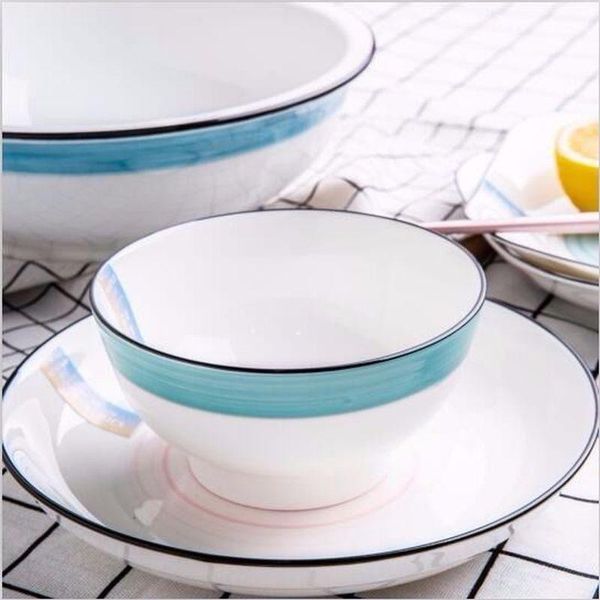 bowls ceramic bowl cutlery set home simple fashion creative high foot anti-scalding rice noodle soup sauce
bowls ceramic bowl cutlery set home simple fashion creative high foot anti-scalding rice noodle soup sauce