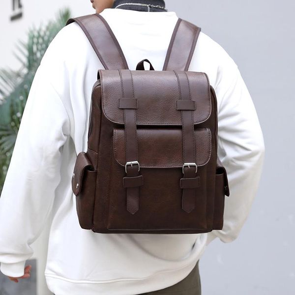 backpack style pu men business computer bag fashion simple men's large capacity travel
backpack style pu men business computer bag fashion simple men's large capacity travel