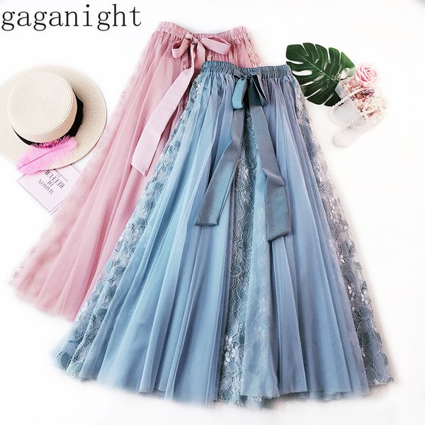 gaganight mesh patchwork fashion women pleated skirt bow lace elastic high waist skirts female chic korean a line fladas loose 210519, Black
gaganight mesh patchwork fashion women pleated skirt bow lace elastic high waist skirts female chic korean a line fladas loose 210519, Black