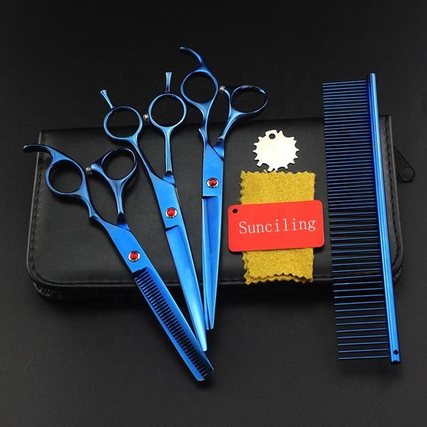 hair scissors 7 inch electroplate blue comb double curved thinning cutting dog set
hair scissors 7 inch electroplate blue comb double curved thinning cutting dog set
