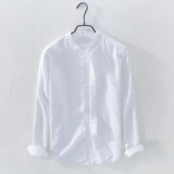 men's casual shirts 45%cotton 55%linen men basic classic shirt male long sleeve stand collar brand clothing y2678, White;black
men's casual shirts 45%cotton 55%linen men basic classic shirt male long sleeve stand collar brand clothing y2678, White;black