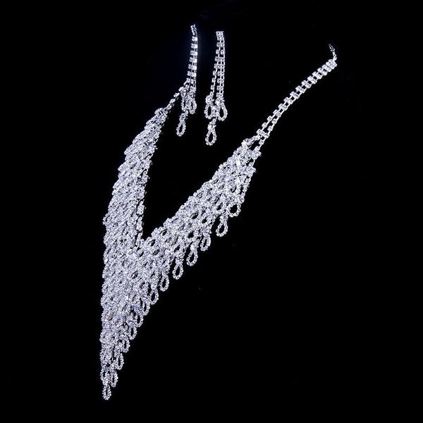 earrings & necklace fashion sparkling austrian crystal pendant set wedding jewelry for women collar de joyas aretes #n069, Silver
earrings & necklace fashion sparkling austrian crystal pendant set wedding jewelry for women collar de joyas aretes #n069, Silver
