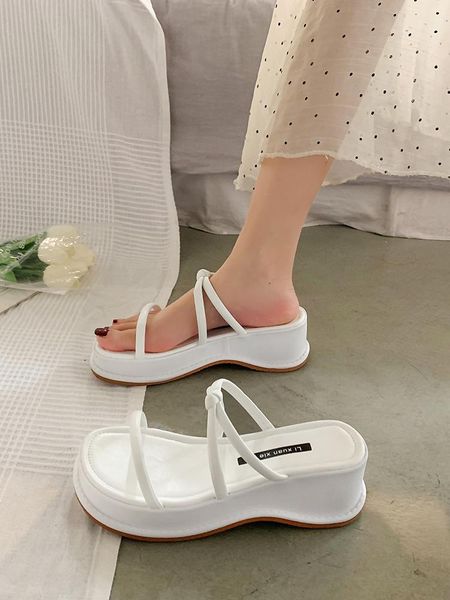 slippers shoes woman's cross-tied heeled mules on a wedge platform luxury slides shale female beach 2021 high designer sabot fas, Black
slippers shoes woman's cross-tied heeled mules on a wedge platform luxury slides shale female beach 2021 high designer sabot fas, Black