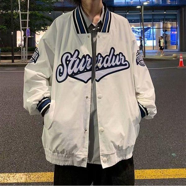 men's jackets men baseball hip hop teenagers oversize letter v-neck couple stylish comfortable single breasted outwear hombre, Black;brown
men's jackets men baseball hip hop teenagers oversize letter v-neck couple stylish comfortable single breasted outwear hombre, Black;brown