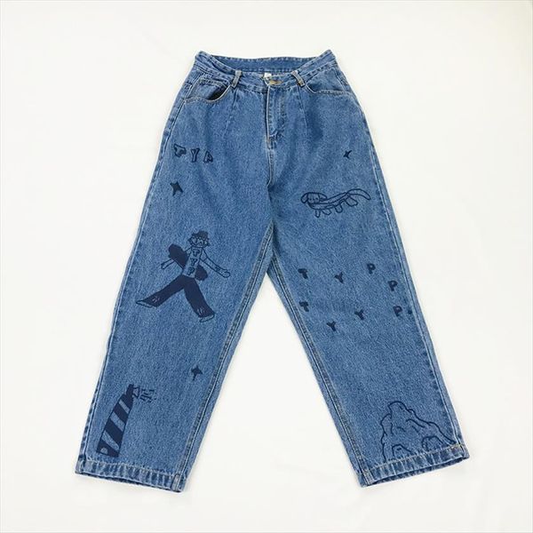 summer fashion printing cartoon women jeans mermaid loose trousers casual cotton girls wide leg pants lovers bottoms, Blue
summer fashion printing cartoon women jeans mermaid loose trousers casual cotton girls wide leg pants lovers bottoms, Blue