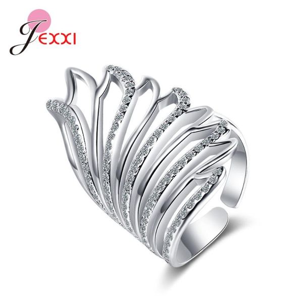 cluster rings women fashion 925 sterling silver wedding engagement bridal sparkling cubic zirconia opening, Golden;silver
cluster rings women fashion 925 sterling silver wedding engagement bridal sparkling cubic zirconia opening, Golden;silver