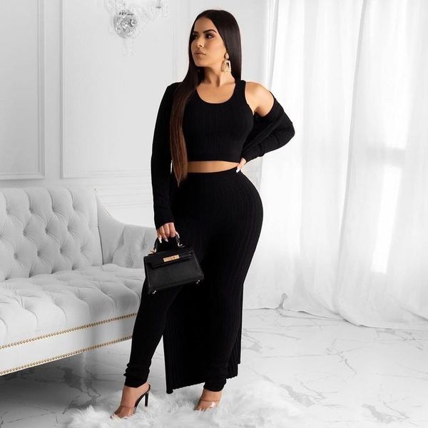 women's tracksuits ensemble femme elegant women three piece outfits tracksuit ensembles femmes fashion casual solid set, Gray
women's tracksuits ensemble femme elegant women three piece outfits tracksuit ensembles femmes fashion casual solid set, Gray
