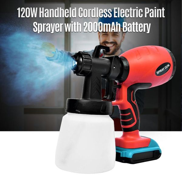 professional spray guns electric paint sprayer handheld quick cordless 3 patterns with flow rate control 800ml container
professional spray guns electric paint sprayer handheld quick cordless 3 patterns with flow rate control 800ml container