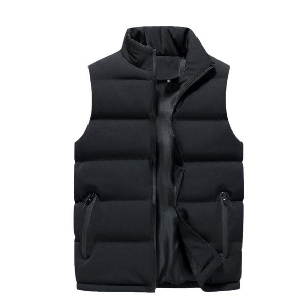 men's vests 2021 vest korean style couple tee stand collar waistcoat jacket silk cotton man winter wear, Black;white
men's vests 2021 vest korean style couple tee stand collar waistcoat jacket silk cotton man winter wear, Black;white