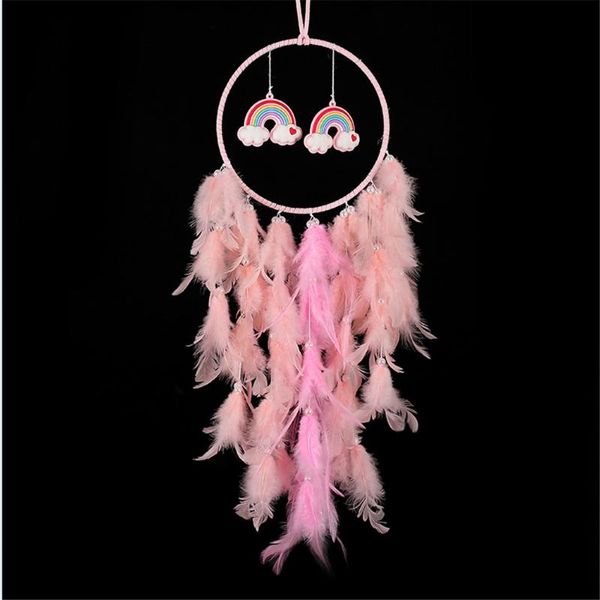 ins cloud dream catcher pendant rainbow color mixed woven pink baby room decoration wind chimes decorative objects & figurines
ins cloud dream catcher pendant rainbow color mixed woven pink baby room decoration wind chimes decorative objects & figurines