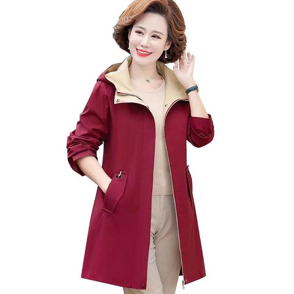 women's trench coats spring autumn women jacket middle-aged elderly mother windbreaker female outweat casual loose plus size overcoat, Tan;black
women's trench coats spring autumn women jacket middle-aged elderly mother windbreaker female outweat casual loose plus size overcoat, Tan;black