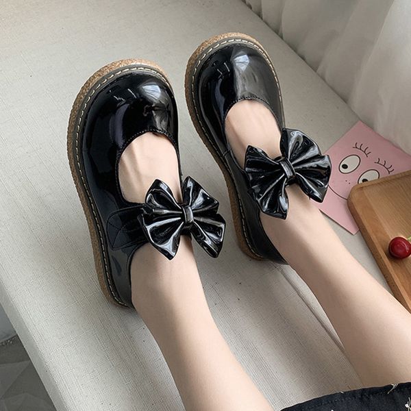 dress shoes spring lolita woman shoes mary janes patent leather platform female bowtie apartment pinkie oxord shoe zapatos mujer 8101n d56y, Black
dress shoes spring lolita woman shoes mary janes patent leather platform female bowtie apartment pinkie oxord shoe zapatos mujer 8101n d56y, Black