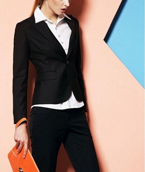 black 2 pieces womens suits work wear formal blazer set office business coat&pants b265 women's two piece pants, White
black 2 pieces womens suits work wear formal blazer set office business coat&pants b265 women's two piece pants, White