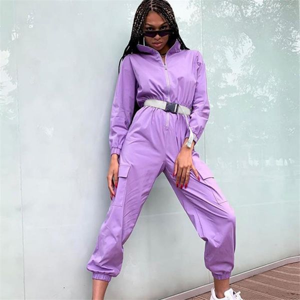 women's jumpsuits & rompers fashion womens jumpsuit workout zipper long sleeve skinny solid streetwear pocket ladies playsuit, Black;white
women's jumpsuits & rompers fashion womens jumpsuit workout zipper long sleeve skinny solid streetwear pocket ladies playsuit, Black;white