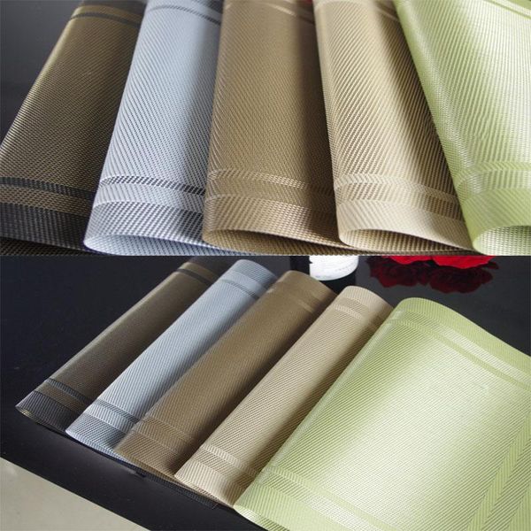 mats & pads 5pcs modern simple pvc placemat dining table mat cafe heat-resistant nonslip placemats bowl pad cup coasters 30*45cm
mats & pads 5pcs modern simple pvc placemat dining table mat cafe heat-resistant nonslip placemats bowl pad cup coasters 30*45cm