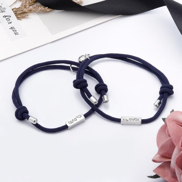 link, chain 2021 couple match adjustable bracelets sun moon magnetic knitted bracelet sets friends students relationship love keepsak, Black
link, chain 2021 couple match adjustable bracelets sun moon magnetic knitted bracelet sets friends students relationship love keepsak, Black