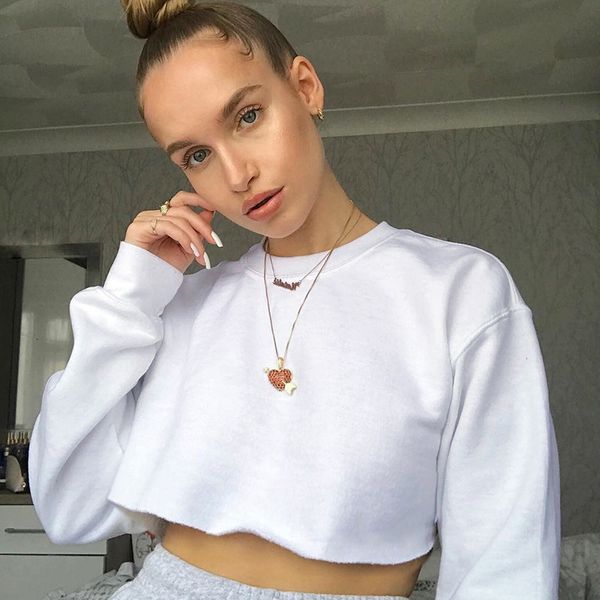 hoodie female short shirt sleeves compressed basic blusa women colheita pullover casual jumper hoodies with hood streetwear, Black
hoodie female short shirt sleeves compressed basic blusa women colheita pullover casual jumper hoodies with hood streetwear, Black