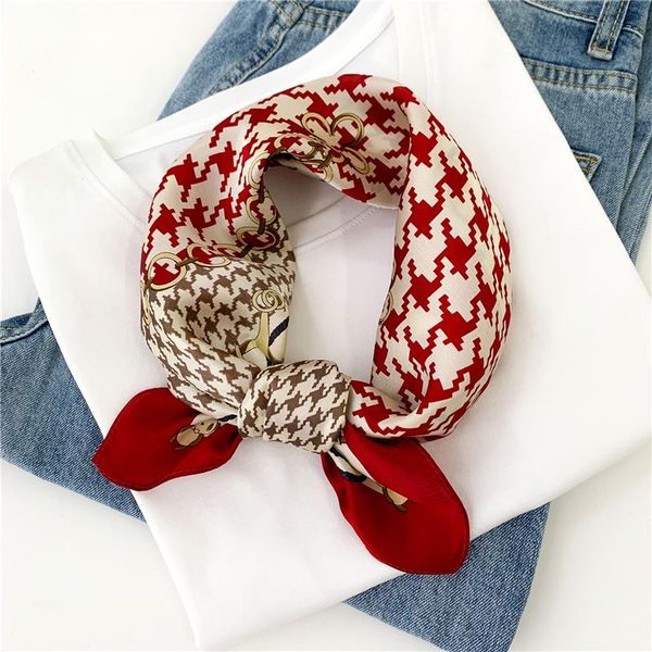 plaid square scarf pure silk hair band foulard female neck scarves cover bag handle tie lady women kerchief fashion bandana, Blue;gray
plaid square scarf pure silk hair band foulard female neck scarves cover bag handle tie lady women kerchief fashion bandana, Blue;gray