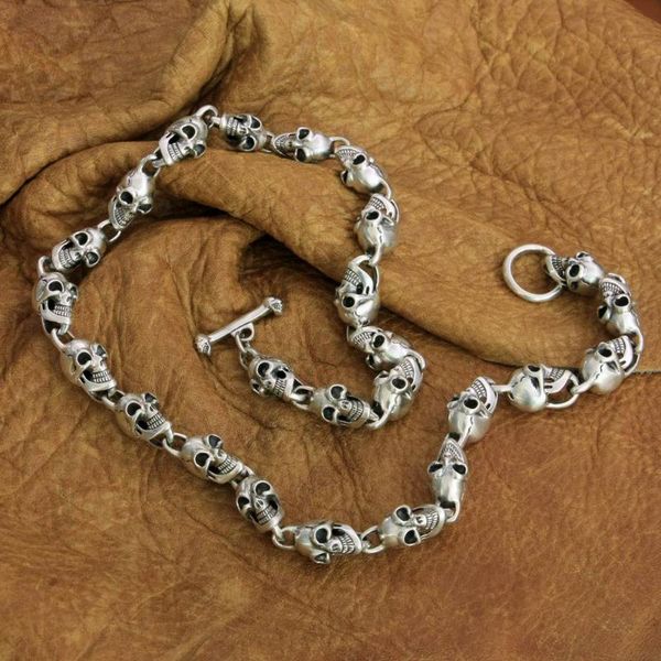 chains linsion huge skull necklace 925 sterling silver mens biker rock punk chain ta264n
chains linsion huge skull necklace 925 sterling silver mens biker rock punk chain ta264n
