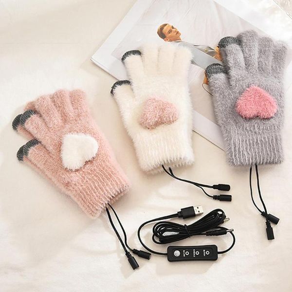 berets 1 pair usb heating gloves ultra-soft super elastic double-sided half-finger warm comfortable winter autumn heated, Blue;gray
berets 1 pair usb heating gloves ultra-soft super elastic double-sided half-finger warm comfortable winter autumn heated, Blue;gray