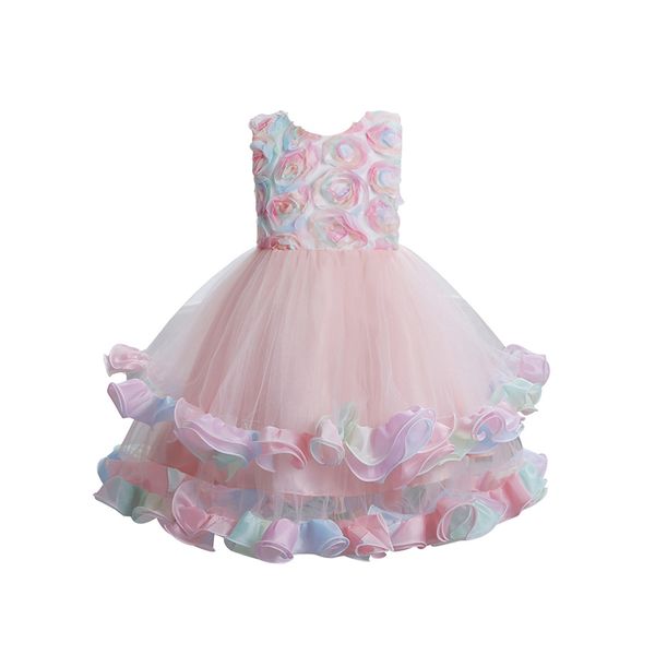 new good quality factory price fashion selling childrens three-dimensional flower princess dress, Red;yellow
new good quality factory price fashion selling childrens three-dimensional flower princess dress, Red;yellow