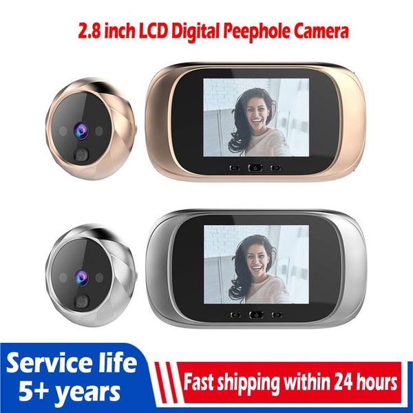 2.8 inch tf lcd screen digital doorbell 90 degree door eye electronic peephole camera viewer outdoor bell camcorders
2.8 inch tf lcd screen digital doorbell 90 degree door eye electronic peephole camera viewer outdoor bell camcorders